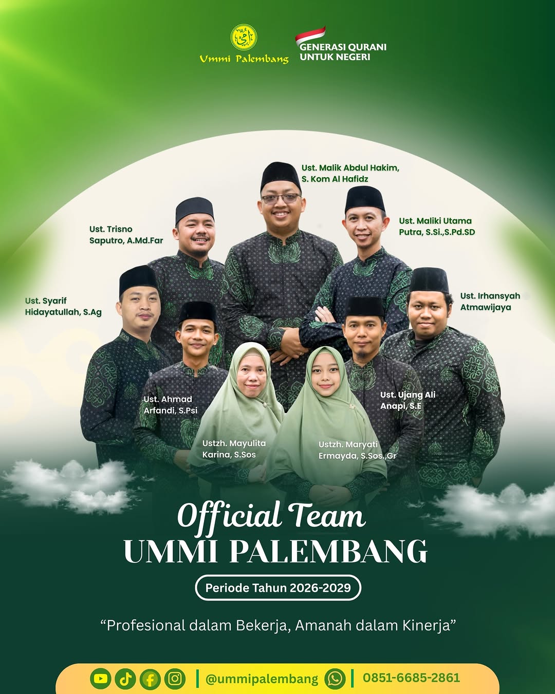 Struktur Pengurus Ummi Palembang